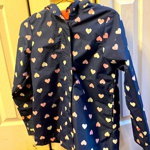 Carters Rain Coat - hearts change color in rain
